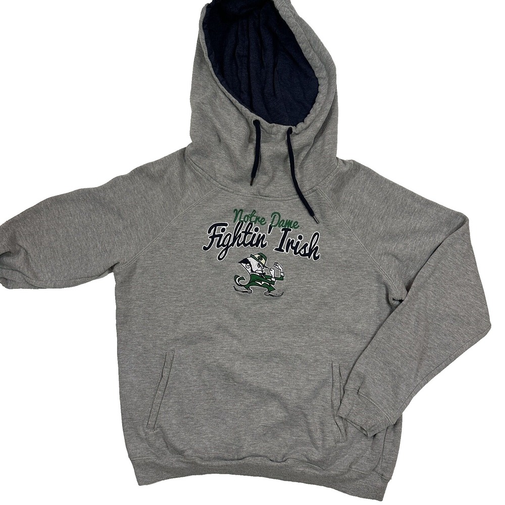 Notre Dame Fighting Irish Colosseum‎ Gray Hoodie Womens XL Pullover